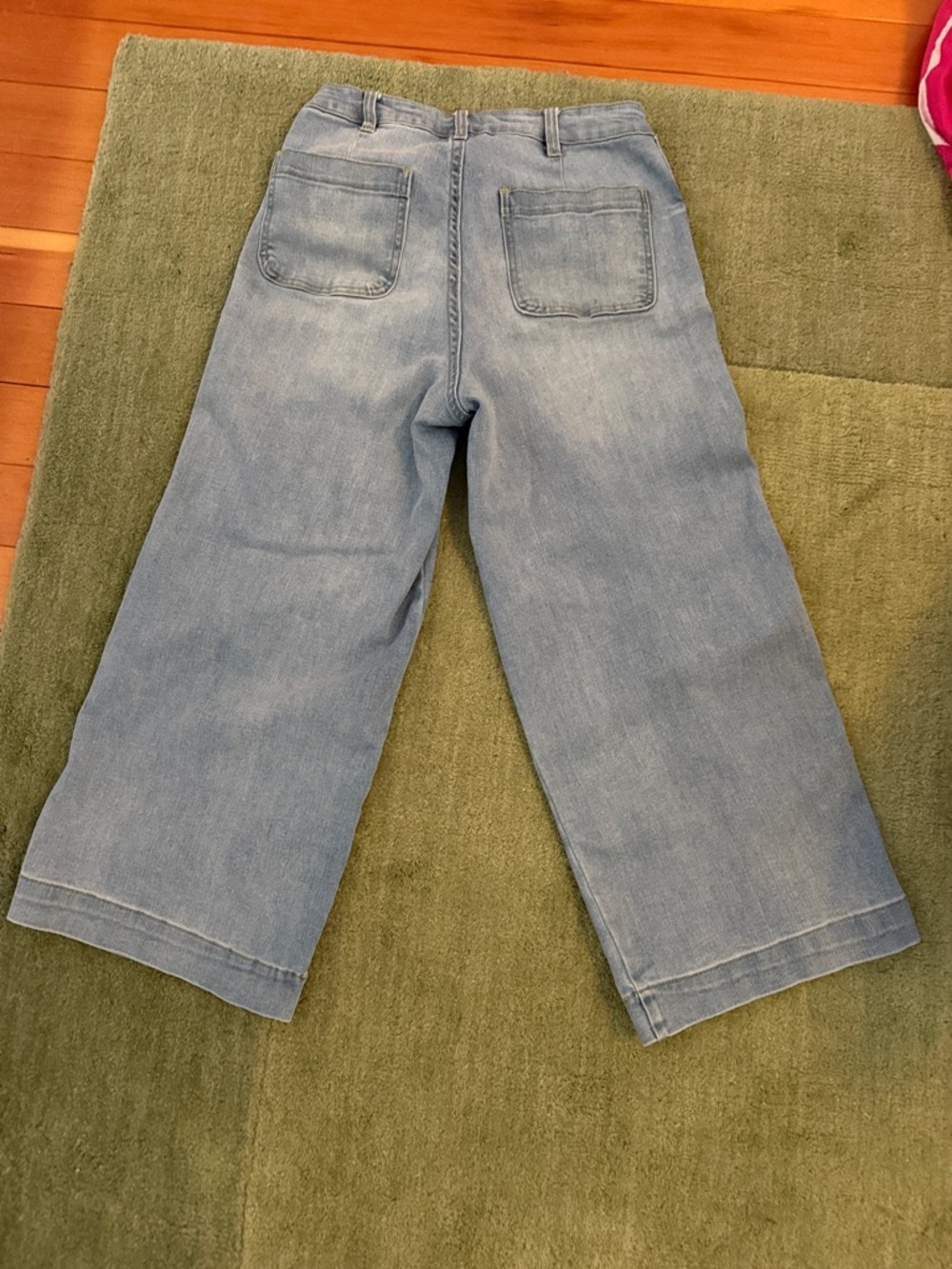 Oat New York Light Blue Wide-Leg Jeans - Picture 2 of 2